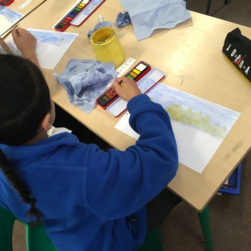 Our visit from a real life artist